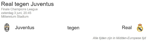Champions League Real Madrid Juventus