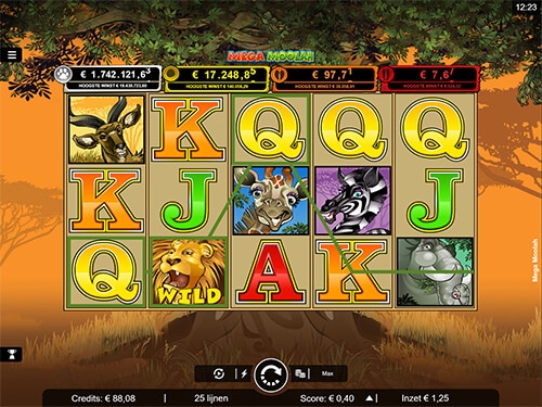 Mega Moolah Screenshot