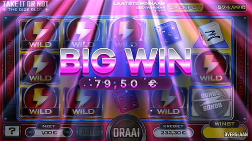 Take it or not dice slot - big win