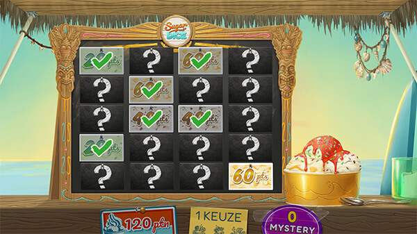 Screenshot van Sugar and Dice Bonusspel