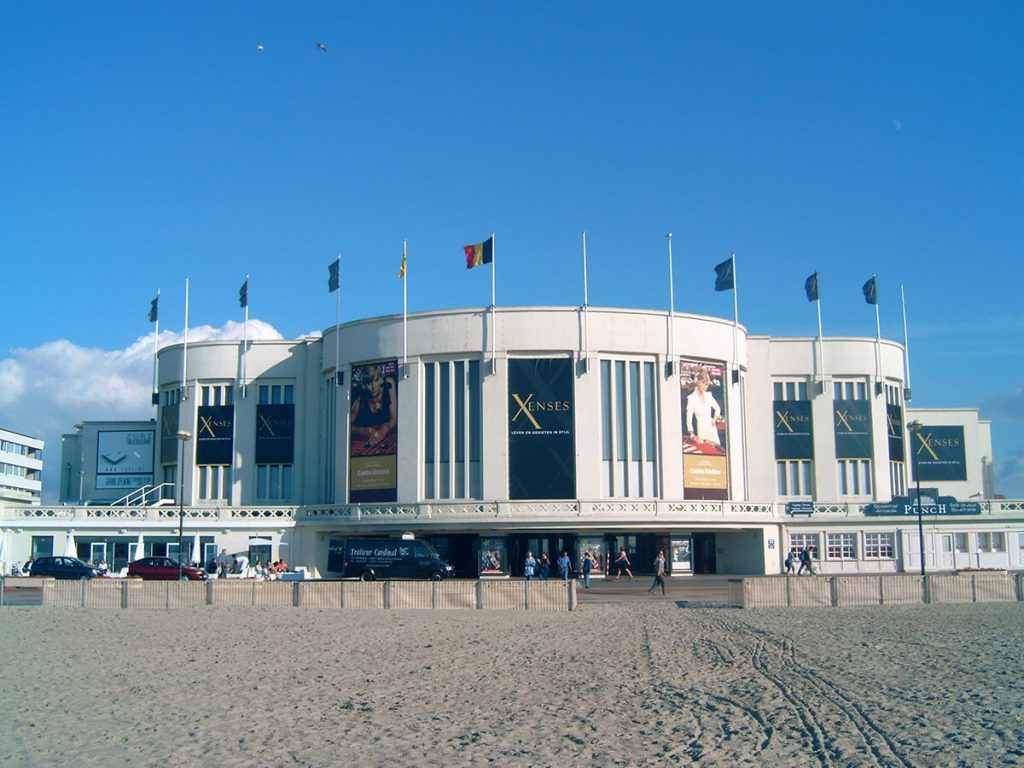 Gevel van het Grand Casino van Knokke