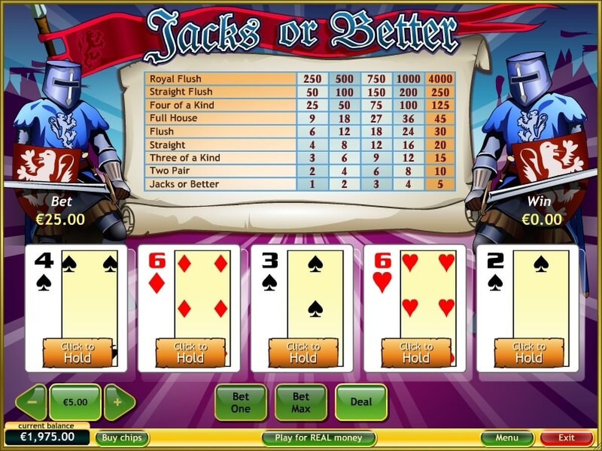 Jacks or Better - screenshot