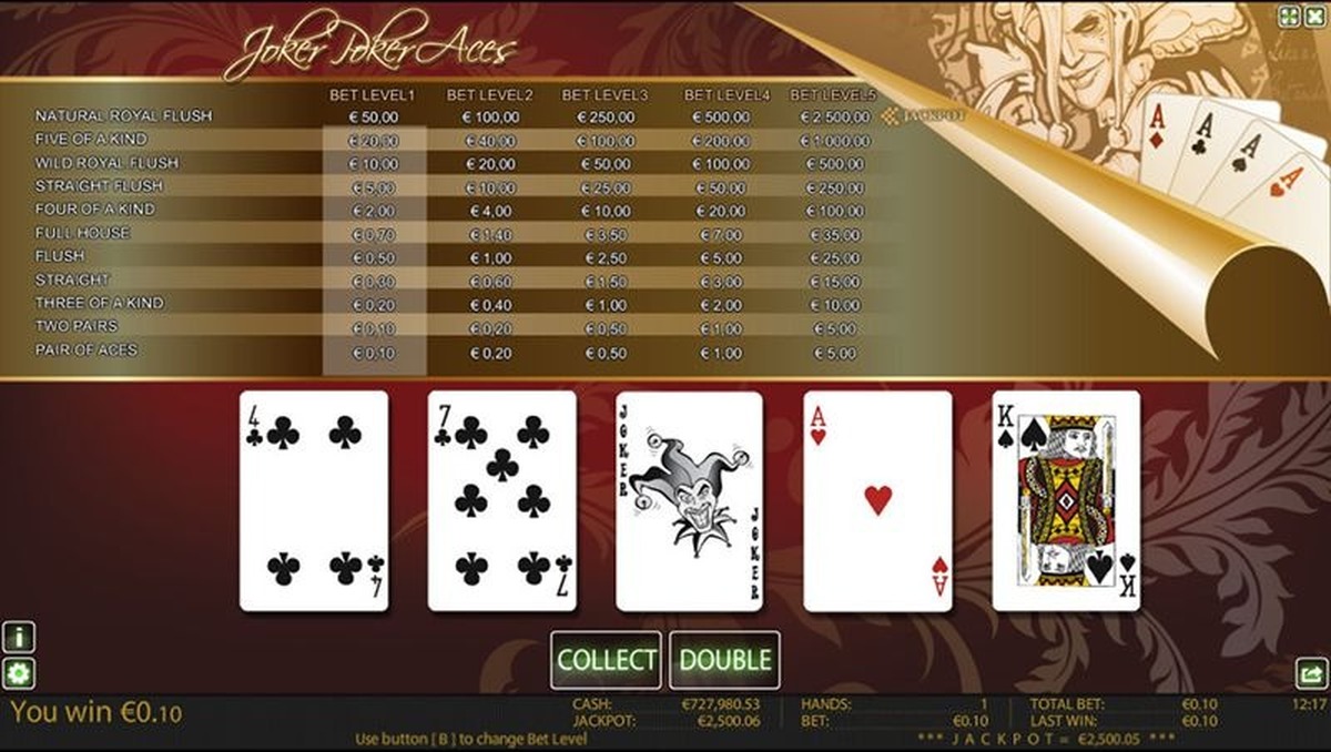 Joker Poker Aces - screenshot